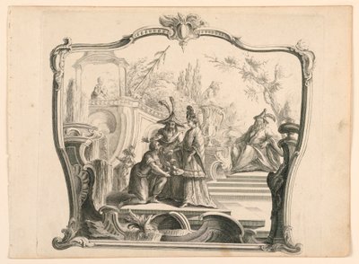 Schermo o Sopraporta, Soggetto cinese da Unknown artist