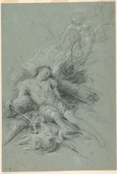 Selene vede Endimione dormiente da Unknown artist