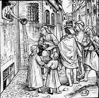 Serenata studentesca (musicisti), Basilea, circa 1500 da Unknown artist