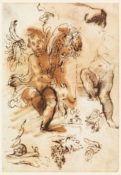 Foglio dal libro di schizzi da Unknown artist
