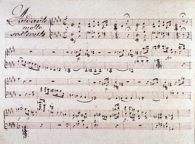 Spartito di I due giorni, opera di Luigi Cherubini da Unknown artist