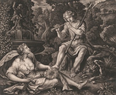 Pastore e pastorella da Unknown artist