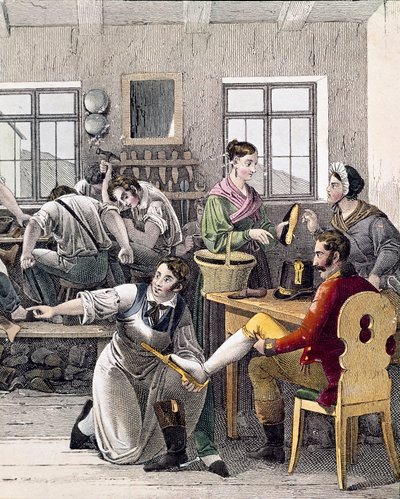 La bottega del calzolaio da Unknown artist