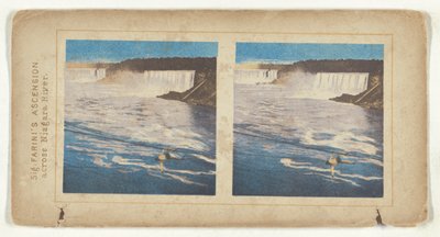 Sig. Ascensione di Farini, attraverso il fiume Niagara. da Unknown artist