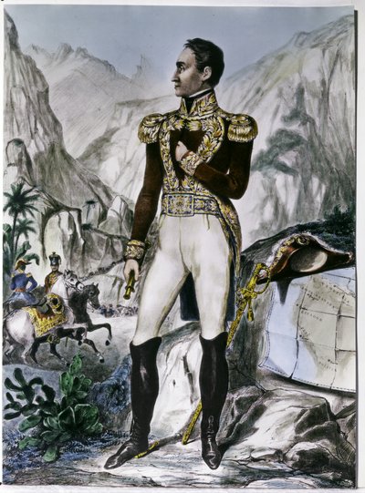 Simón Bolívar (1783-1630) (incisione) da Unknown artist