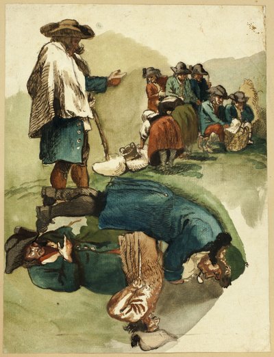 Schizzi di viaggiatori da Unknown artist