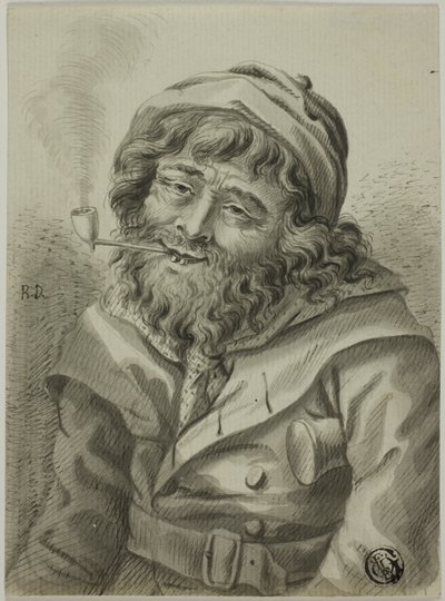 Capitano di mare fumante da Unknown artist