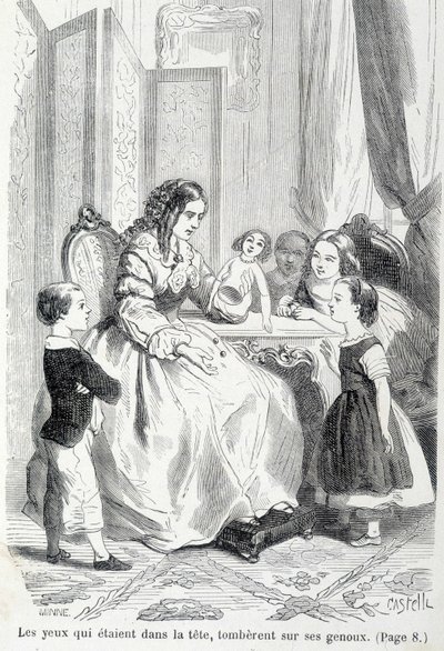 Sophie e la bambola rotta - in "Le disgrazie di Sophie" della Contessa di Ségur, Hachette da Unknown artist