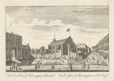 Vista sud-est della chiesa di Kensington da Unknown artist