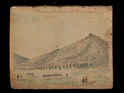 Monte San Tommaso, 9 miglia a sud-ovest di Madras da Unknown artist