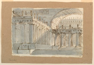 Scenografia, Edificio Antico con Portici da Unknown artist