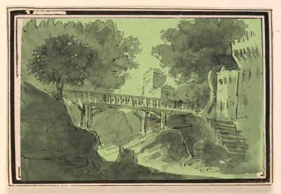 Scenografia, ponte che attraversa l