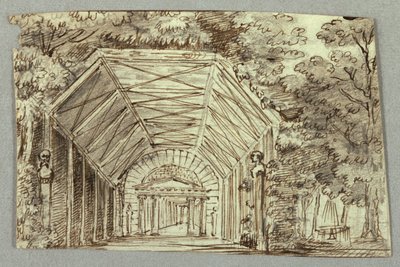 Scenografia, Padiglione del giardino da Unknown artist