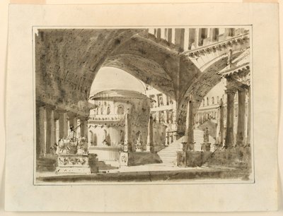Scenografia, gruppo di edifici da Unknown artist