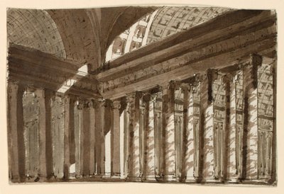 Scenografia, interno della sala da Unknown artist