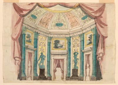 Progetto di Scena, Interno della Sala del Palazzo da Unknown artist