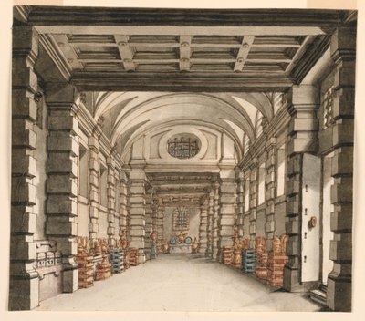 Scenografia, Interno della Casa del Tesoro da Unknown artist