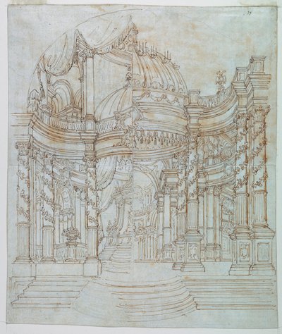 Scenografia: Architettura del Palazzo da Unknown artist