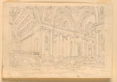 Scenografia, Interno del Palazzo da Unknown artist