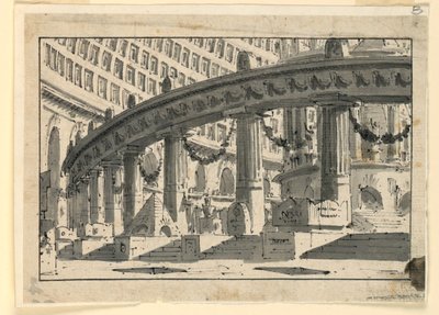 Scenografia, interni di palazzo da Unknown artist