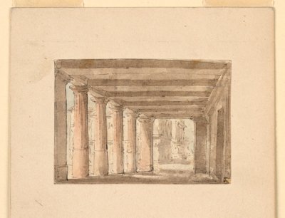 Progetto di Scenografia, Portico da Unknown artist