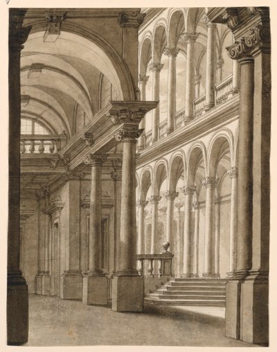 Scenografia, portico rinascimentale da Unknown artist