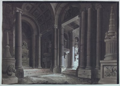 Progetto di Scena, Sala Sepolcrale da Unknown artist