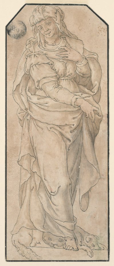 Sibilla in piedi da Unknown artist