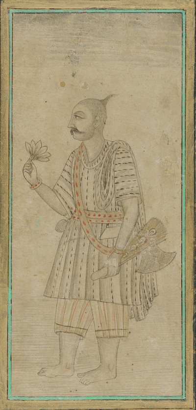 Figura in piedi di un uomo, un sadhu da Unknown artist