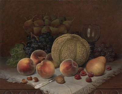 Natura morta con melone da Unknown artist
