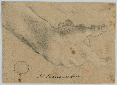 Studio: Una mano destra da Unknown artist