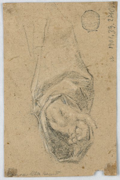 Studio: La mano sinistra di un monaco da Unknown artist