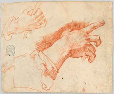 Studio di mani che gesticolano da Unknown artist