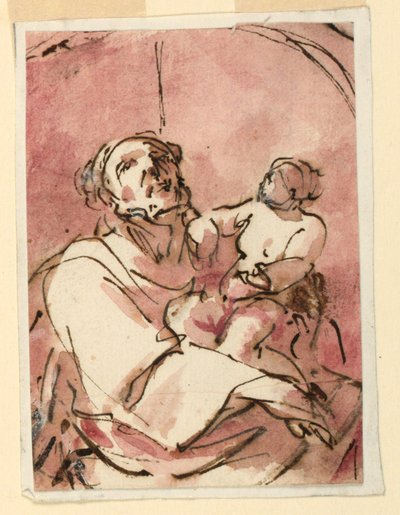 Studio di San Giuseppe che porta il Bambino Gesù da Unknown artist
