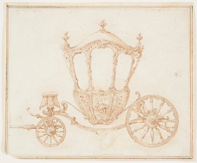 Studio di una carrozza da Unknown artist