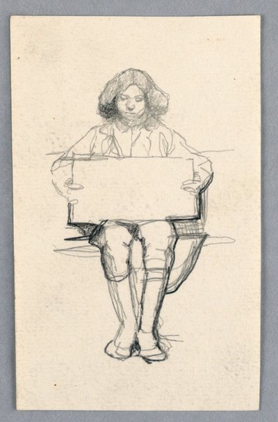 Studio di un ragazzo da Unknown artist