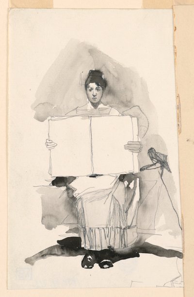Studio di una Giovane Donna da Unknown artist