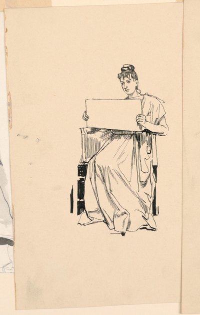 Studio di una giovane donna da Unknown artist