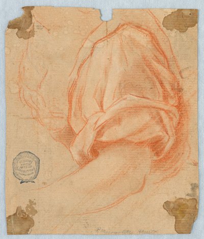 Studio della parte superiore del braccio sinistro di un uomo da Unknown artist