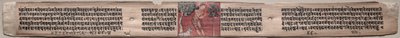 Sudhana e un bufalo: Folio 115 (recto), da un Gandavyuha-sutra (Scrittura della Suprema Schiera) da Unknown artist