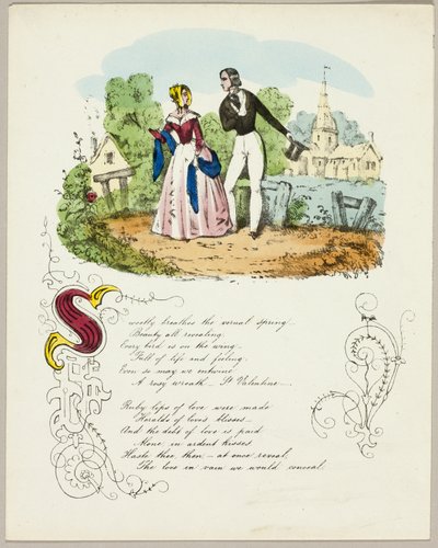 Dolcemente respira la primavera vernale (San Valentino) da Unknown artist