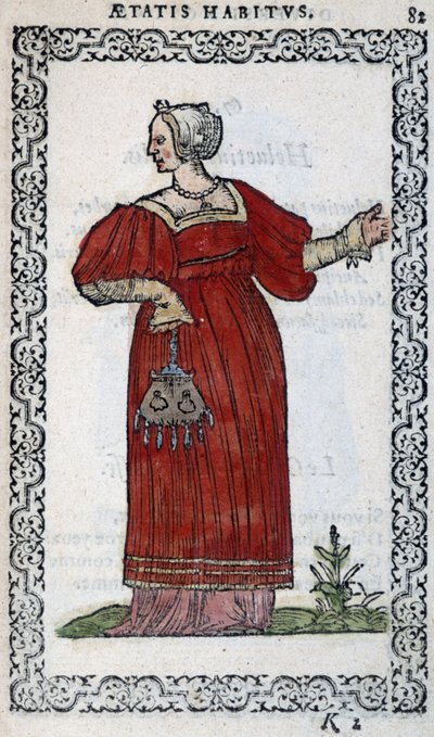 Donna svizzera - in "Habits et effigies" di Jean Sulperius da Unknown artist