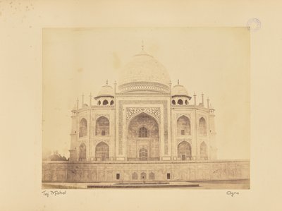 Taj Mahal. Agra da Unknown artist