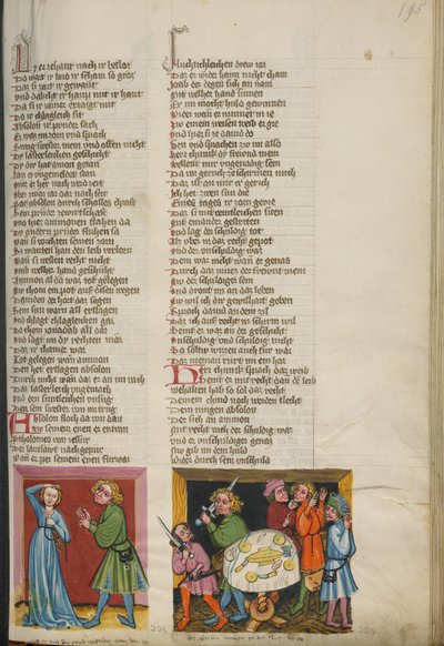 Tamar che si lamenta con Absalom; Absalom che ordina la morte di Amnon da Unknown artist