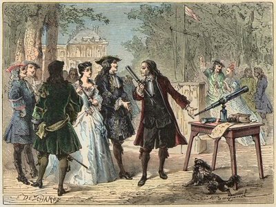Esperimento telegrafico di Guillaume Amontons da Unknown artist