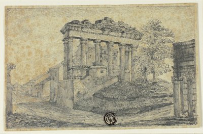 Tempio della Concordia ai piedi del Campidoglio da Unknown artist