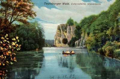 Foresta di Teutoburgo, Externsteine, Cartolina storica dalla Germania da Unknown artist