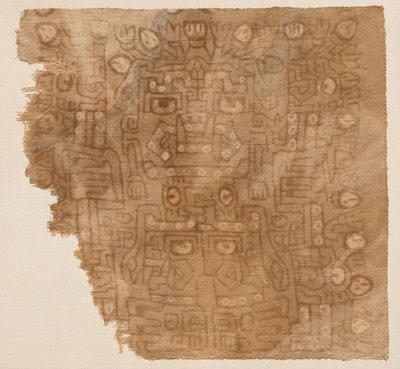 Frammento di tessuto con dea del cotone da Unknown artist