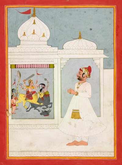 Thakur Ajit Singh adora la Dea da Unknown artist