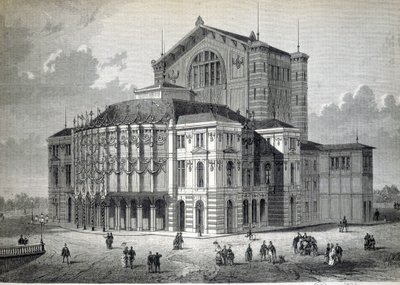Il Teatro Modello di Bayreuth, costruito su iniziativa di Richard Wagner e inaugurato nel 1876 da Unknown artist